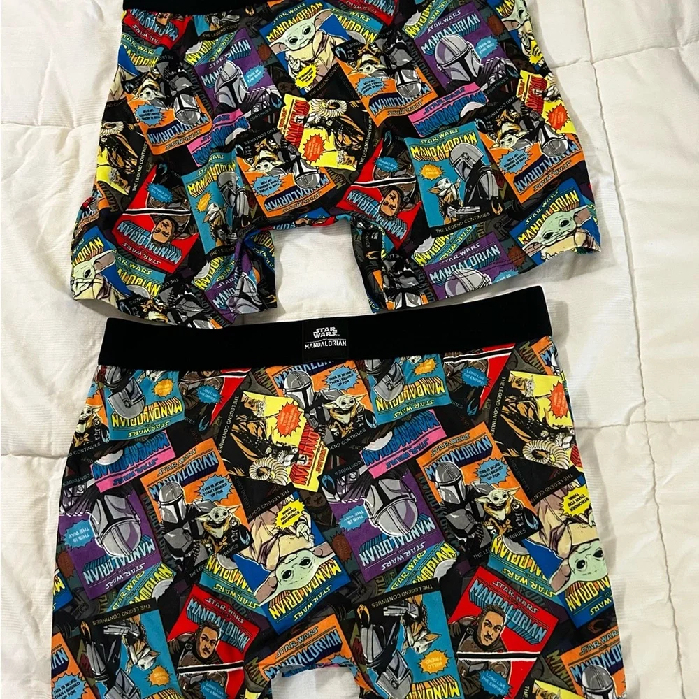 NWT (2) Disneys Mandalorian Crazy Boxers size L